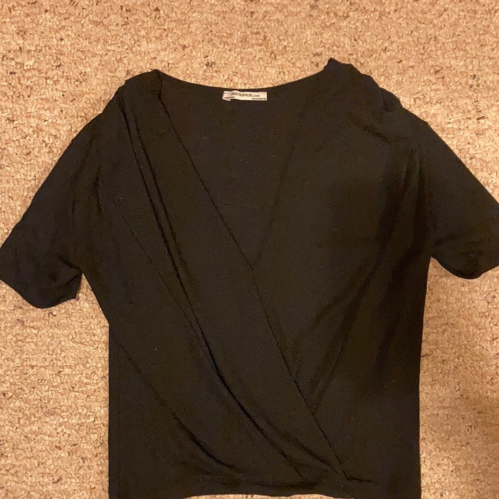 Zara Black V Neck